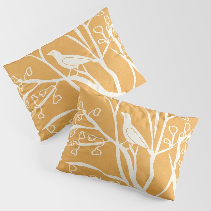 Birds on Branches 03 Pillow Sham Gallery Image 1