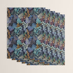 tropical blue night leaves Wrapping Paper Gallery Image 3