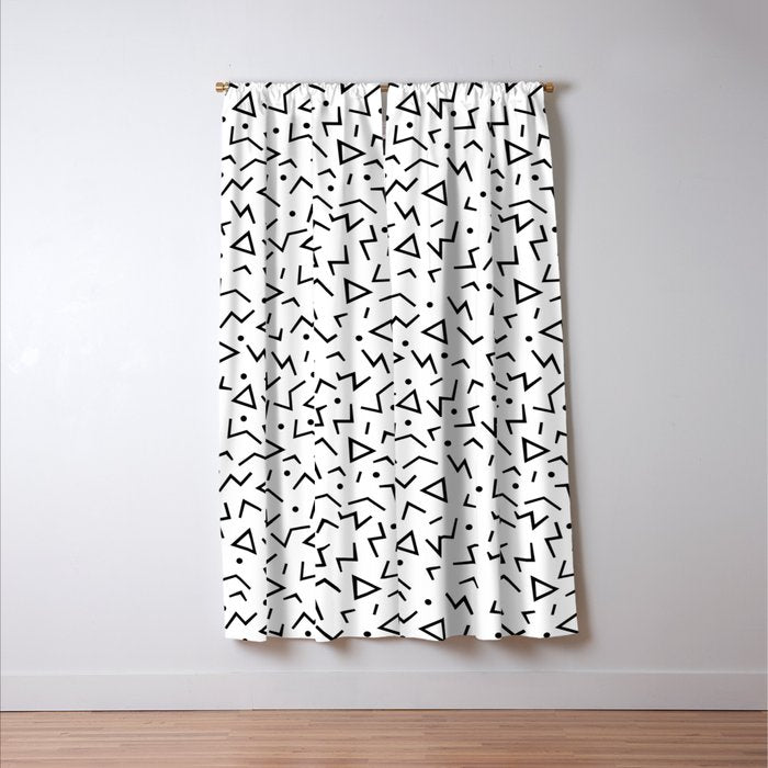 Memphis Pattern 13 - 80s Retro Window Curtain Gallery Image 3