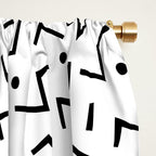 Memphis Pattern 13 - 80s Retro Window Curtain Gallery Image 2