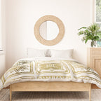 Talavera Mexican Tile - Gold Palette Duvet Cover Gallery Image 3