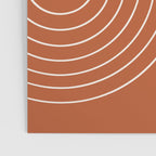 Minimal Line Curvature IX Red Mid Century Modern Arch Abstract Poster Gallery Image 3