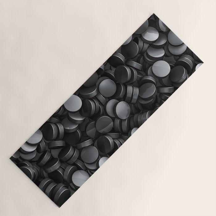 Hockey pucks Yoga Mat Gallery Image 1