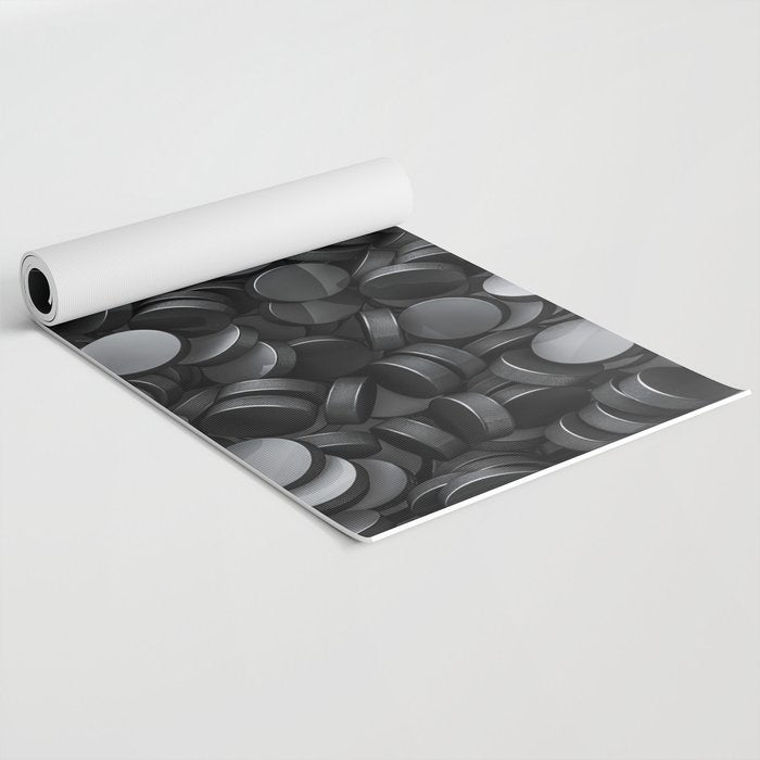 Hockey pucks Yoga Mat Gallery Image 2