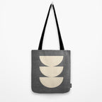 Half Circle 3 - Grey Texture Tote Bag Gallery Image 2