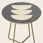 Half Circle 3 - Grey Texture Side Table Gallery Image 2