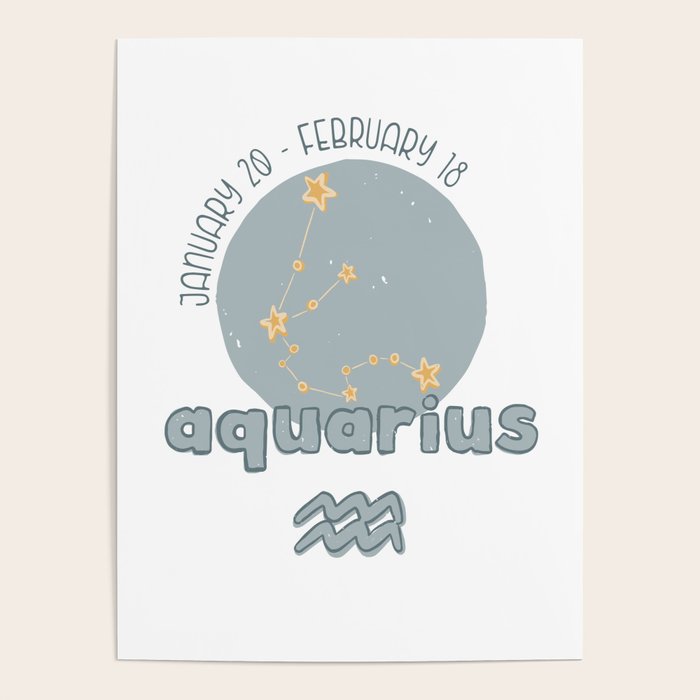 Aquarius Constellation Poster Gallery Image 1
