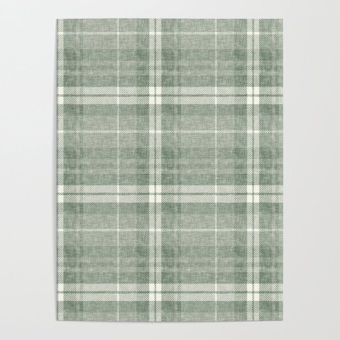 fall plaid - sage Poster Gallery Image 4