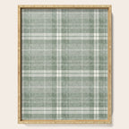 fall plaid - sage Serving Tray Gallery Image 1