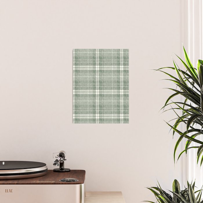 fall plaid - sage Poster Gallery Image 2
