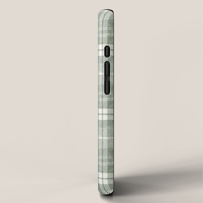 fall plaid - sage iPhone Case Gallery Image 2