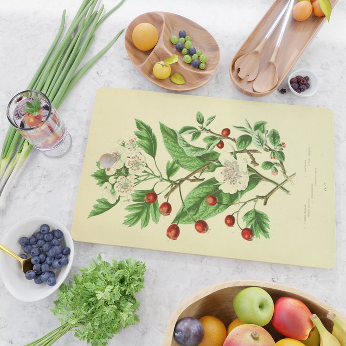Hawthorn by Anne Pratt, 1800s (benefitting The Nature Conservancy) Cutting Board Gallery Image 2