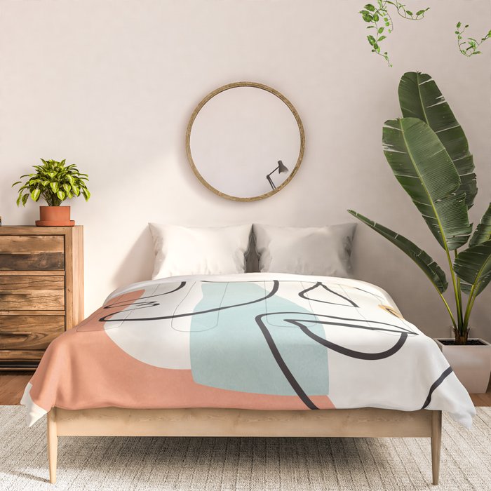 Abstract Faces 31 Comforter Gallery Image 3
