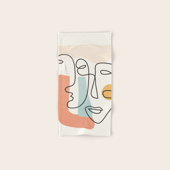 Abstract Faces 31 Bath Towel Gallery Image 1
