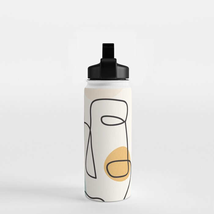 Abstract Faces 31 Water Bottle Gallery Image 2