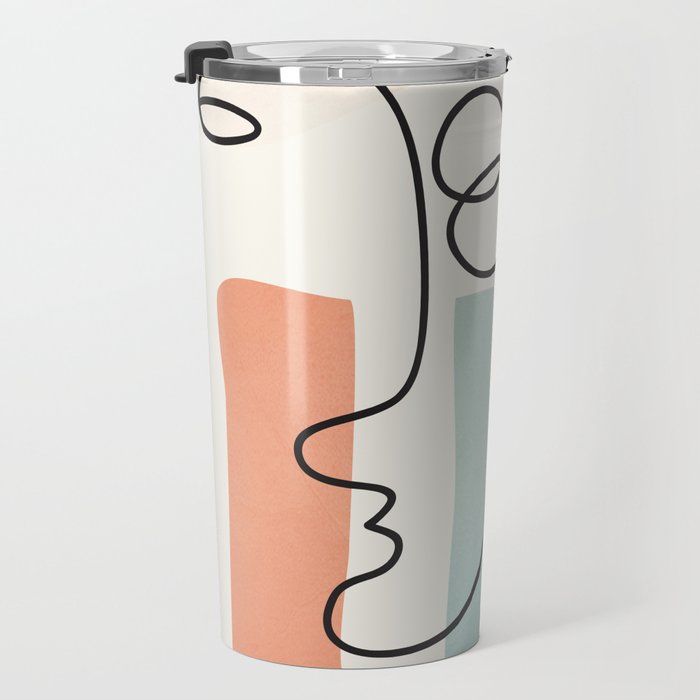 Abstract Faces 31 Travel Mug Gallery Image 3