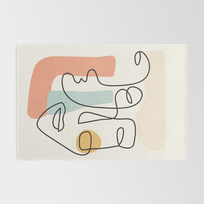 Abstract Faces 31 Rug Gallery Image 2