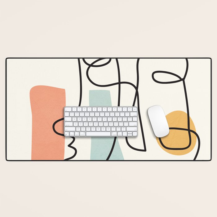 Abstract Faces 31 Desk Mat Gallery Image 1