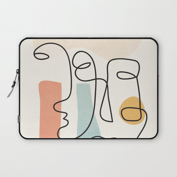 Abstract Faces 31 Laptop Sleeve Gallery Image 1
