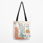 Abstract Faces 31 Tote Bag Gallery Image 2