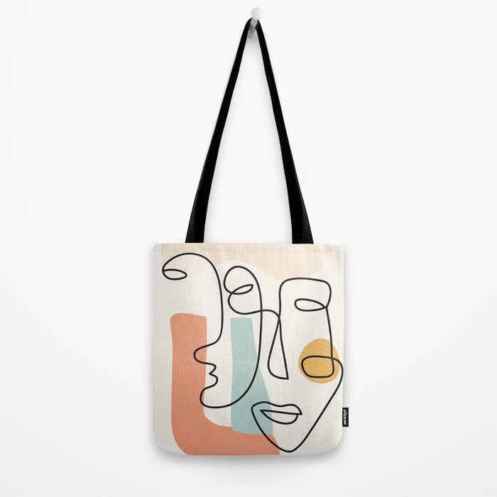 Abstract Faces 31 Tote Bag Gallery Image 2