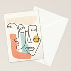 Abstract Faces 31 Stationery Card Gallery Image 2