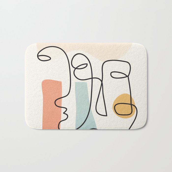 Abstract Faces 31 Bath Mat Gallery Image 1