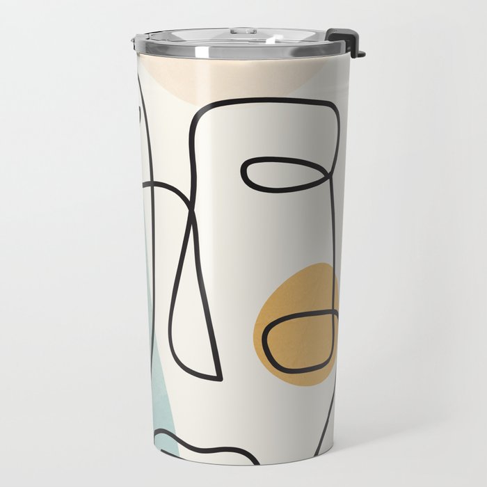Abstract Faces 31 Travel Mug Gallery Image 2