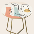 Abstract Faces 31 Side Table Gallery Image 2