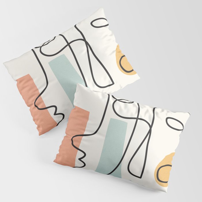 Abstract Faces 31 Pillow Sham Gallery Image 3