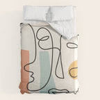Abstract Faces 31 Duvet Cover Gallery Image 6