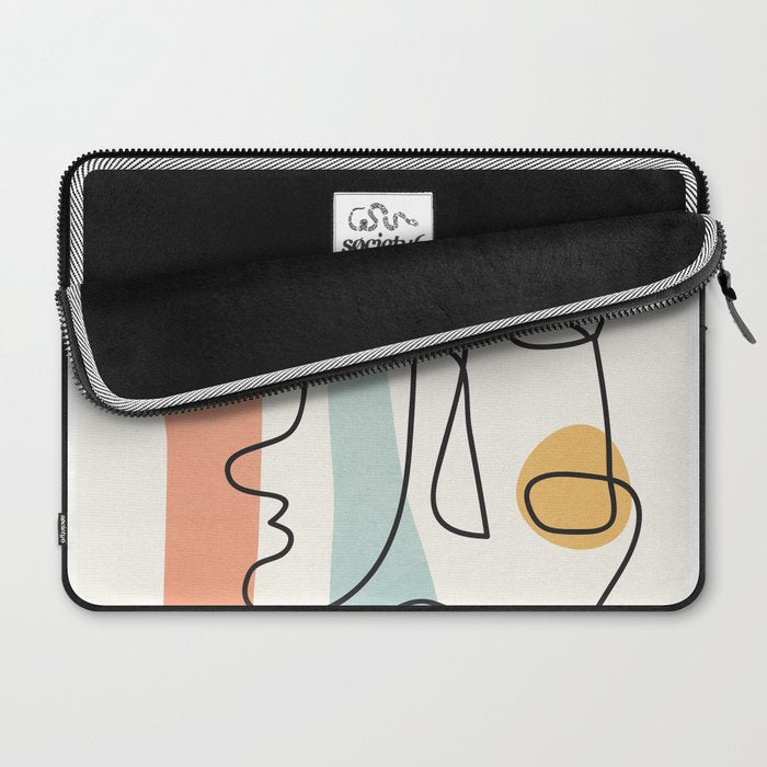 Abstract Faces 31 Laptop Sleeve Gallery Image 2