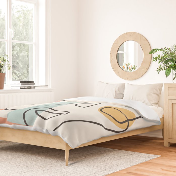 Abstract Faces 31 Duvet Cover Gallery Image 2