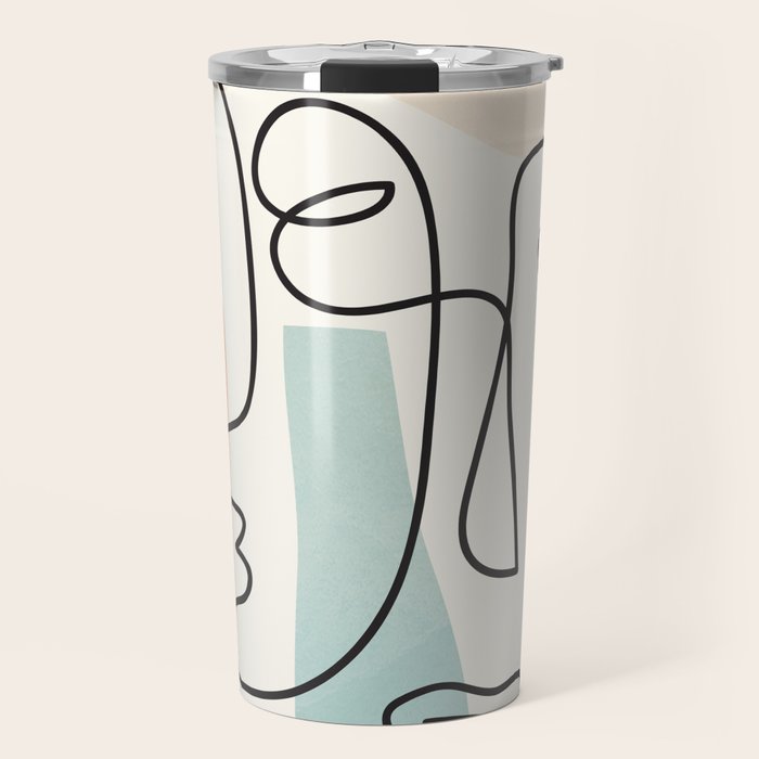 Abstract Faces 31 Travel Mug Gallery Image 1
