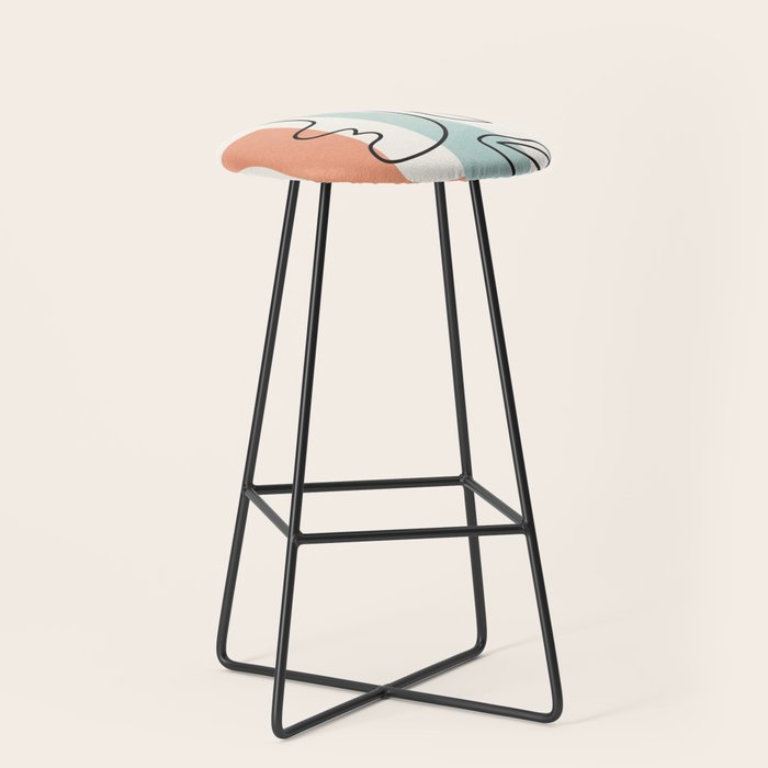 Abstract Faces 31 Stool Gallery Image 1