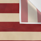American Flag Vintage Americana Red Navy Blue Beige Wall Tapestry Gallery Image 3