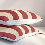 American Flag Vintage Americana Red Navy Blue Beige Pillow Sham Gallery Image 3