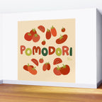 Hand Drawn Italian Roman Pomodori Tomato Classic Mediterranean Art Wall Mural Gallery Image 2