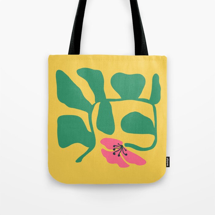 Midcentury Hibiscus 2 Tote Bag Gallery Image 1