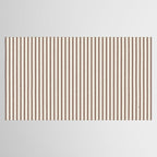 Brown And Cream Striped Tablecloth Gallery Image 2
