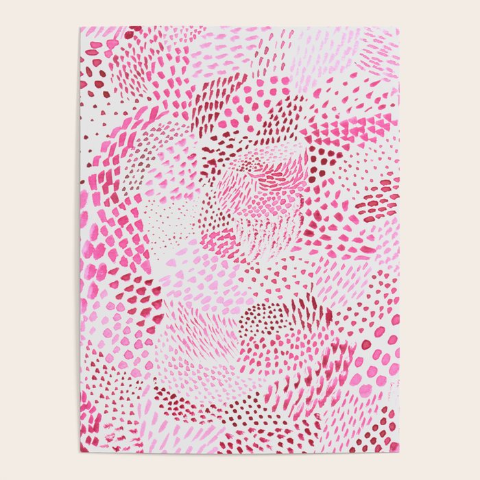Watercolor Pink Rhythm II Poster Gallery Image 4