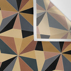 Kaleidoscope Tile Pattern I Bold Neutral Earthy Wall Tapestry Gallery Image 3