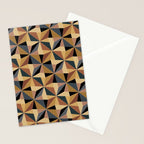 Kaleidoscope Tile Pattern I Bold Neutral Earthy Stationery Card Gallery Image 2