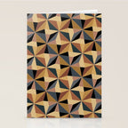 Kaleidoscope Tile Pattern I Bold Neutral Earthy Stationery Card Gallery Image 2