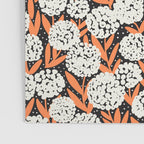 Blooming Abstract White and Orange Allium Flowers on Black Poster Gallery Image 3