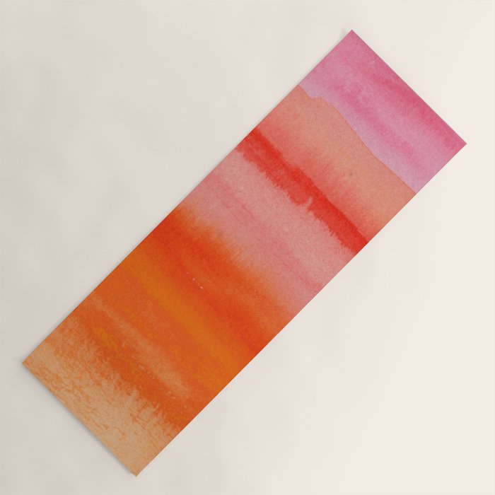 Watercolor Sunset Sky Yoga Mat Gallery Image 1