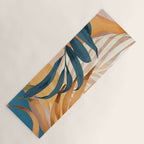 Modern Abstract Art Tropical Leaves 4 Yoga Mat Gallery Image 1