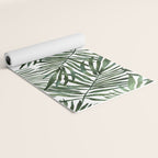 Watercolor simple leaves Yoga Mat Gallery Image 2