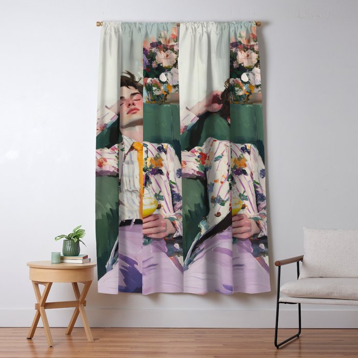 Dreaming in Floral Silence Window Curtain Gallery Image 5