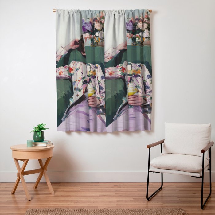 Dreaming in Floral Silence Window Curtain Gallery Image 3